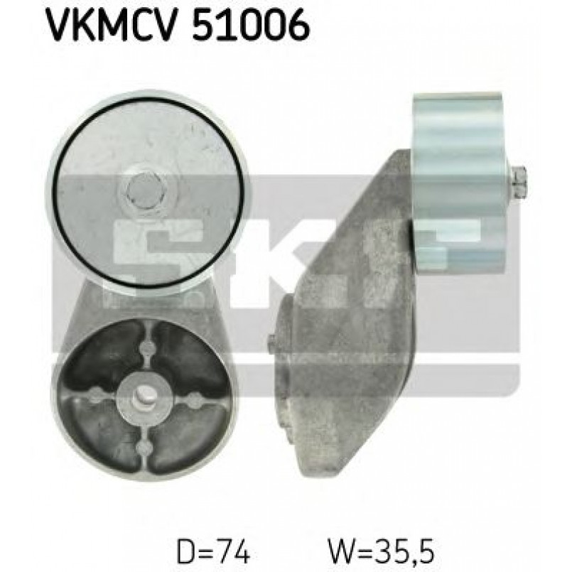 VKMCV 51006 SKF Ролик натяжний